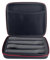 Microphone Travel Case Storage Bag Mic Protective Storage Box Shockproof Carrying Case 4-Compartment