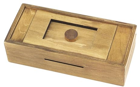 Caja mágica de rompecabezas de madera con compartimentos ocultos, caja inteligente difícil para adultos para dinero, regalo secreto sorpresa