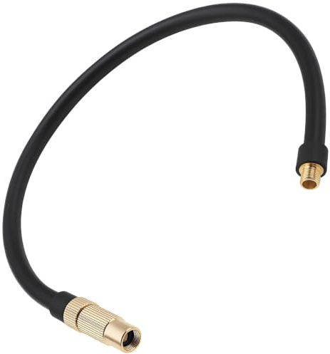2-in-1 Presta to Schrader Valve Adapter, 40cm Bike Pump Inflator Ext. Hose
