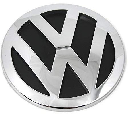 Volkswagen 7H0853630ULM Emblem Logo chrom glänzend, für VW T5 Modelljahr 2003-2010 mit Heckklappe