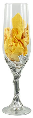 Cavagnini Gobelet Verre Étain Artistique pour Eau Vin Flûte Mastro Italia (Calice Flute)