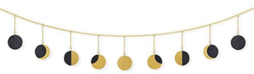 Osmond - Adornos de luna de color melaza ornamentos de pared de luna de bohemio mural decoración de pared de la oficina de jardín de infantes