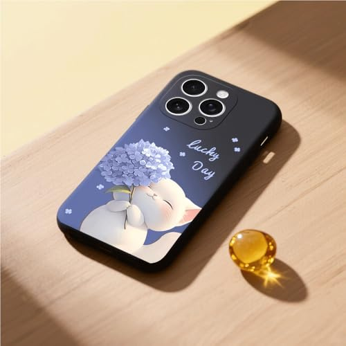 QIODAYI Compatible con Realme X50 5G/Realme X3 SuperZoom Funda Teléfono Suave Diseño Gato Flor Bonito Antichoque