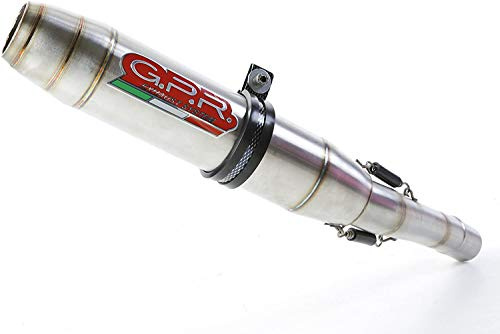 GPR EXHAUST SYSTEM Auspuff Gpr Schalldämpfer für Kawasaki Ninja 125 2019 Zugelassenes Auspuff mit Anschlussstück, Serie Deeptone Inox