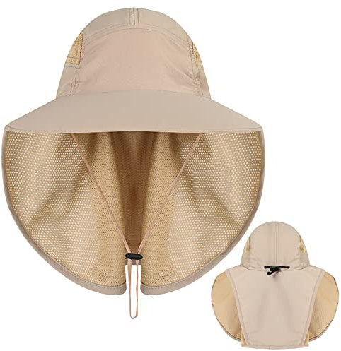 TAGVO Sombreros de Pesca, Gorros de Pescador con Protección UPF 50+, Sombrero de Pescador para Hombre Mujer, Sombrero de Sol con protección Cuello, Cámping Excursionismo Caminando