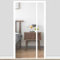 Moustiquaire magnétique pour porte - 185x270 cm - Moustiquaire magnétique - Fermeture automatique anti-rétractation pour balcon et salon - Maille fine - Facile à installer,Blanc