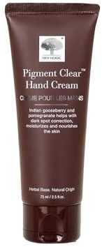 New Nordic Pigment Clear Hand Cream - Fast Absorbing Nourishing Formula for Visible Dark Spot Reduction & Moisturised Hands - 75ml