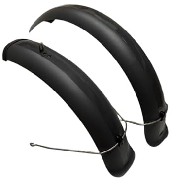 Fahrrad Schutzblech Fahrrad Schutzblech Set 20x4.0 inch Breite vordere hintere Kotflügel MTB Off-Road Fat Tire Bike Wings Full Coverage Bike Plastic (Color : A Pair Grey)