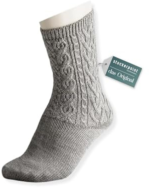 Stockerpoint Trachtensocken Norbert Calcetines Tradicionales, Gris Claro, 39-42 Hombres