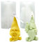 Junhui 2 Stück Silikonform Weihnachten Wichtel, Weihnachtswichtel Gießformen, 3D Weihnachten Kerzengießformen Epoxy-Formen für Duftkerze, Weihnachtsdeko