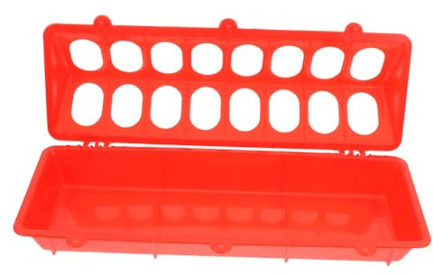 MUELODSIC Comedero Plástico para con Diseño Antidesperdicio Bandeja Grande para Alimentación de Aves Pequeñas para Codornices y