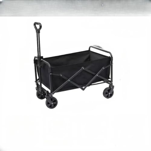 Chariot pliable portable pour camping, plage, pêche – Chariot léger à tirer à la main pour festival, stands en plein air, chariot utilitaire pour les voyages
