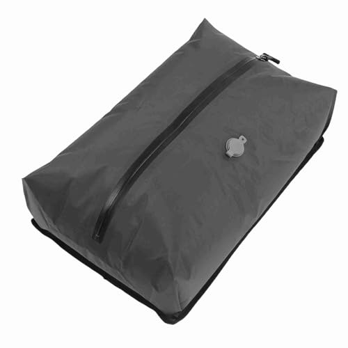 Niiyen 16l Resevakuumpåse Utrymmesbesparande Återanvändbar kompressionsförpackningspåsar Vakuumförpackning Cube Tpu Vakuumkompressionspåse för resväska ryggsäck (Grå)