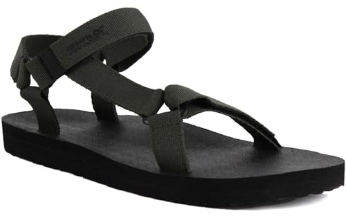 Regatts Vendeavour Sandales de randonnée à lanières Velcro pour homme, Vert, 42 EU