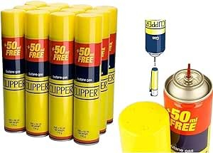 UR CHOICE Genuine Butane Gas - Universal Refill Fluid for Lighters, BBQ, and Cooking - 300ml Capacity - Reliable & Safe Fuel Solution (Pack of 6)