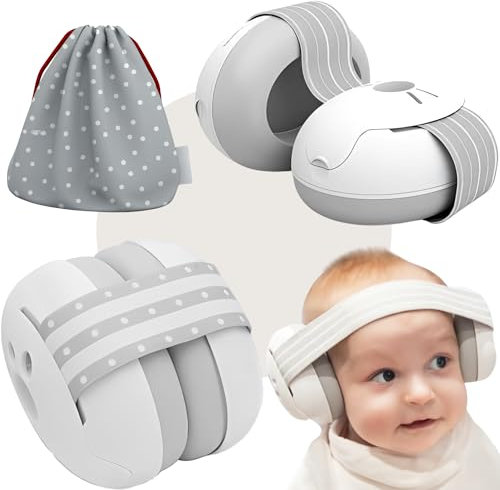 Casque Anti-Bruit Bébé avec Protection Auditive Supérieure – Casque Antibruit Confortable pour Enfants , Accessoire Indispensable pour Sommeil et Sorties Accessoire Puericulture Protection Auditive.
