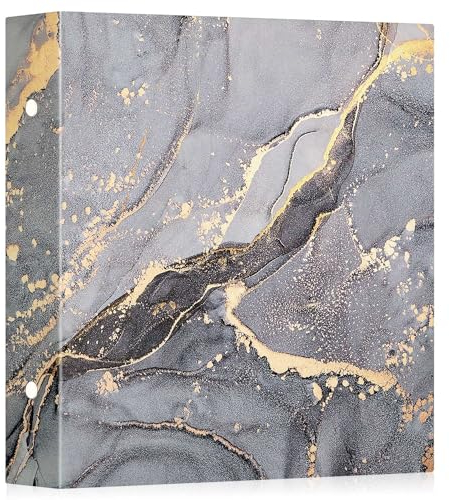 Lanpn Fotoalbum 10x15 cm 600 Taschen, Extra Großes Fassungsvermögen Leder Hardcover Großes Fotobuch für 600 Vertikale und Horizontale Bilder Graues Gold