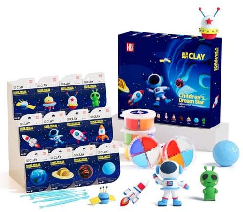 Air Dry Clay Kit -12 Space Theme Modeling Clay for Kids Arts and Crafts