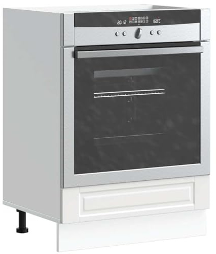 Homgoday Mobile da forno Porto Bianco Legno ricostituito