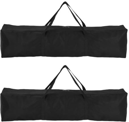 sourcing map 2 bolsas de repuesto para silla de camping de 33.5 x 5.9 pulgadas, plegable, bolsa de almacenamiento de tela Oxford con correa de asa para viajes, camping, deportes, color negro