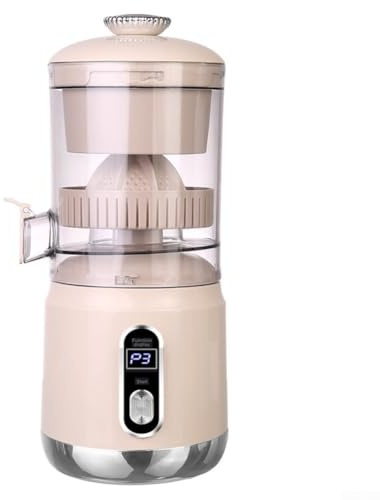 Presse-agrumes électrique avec USB et brosse de nettoyage, presse-agrumes portable et compact pour orange, citron, citron vert, extraction rapide jusqu'à 95 %, contrôle LCD One Touch (blanc)