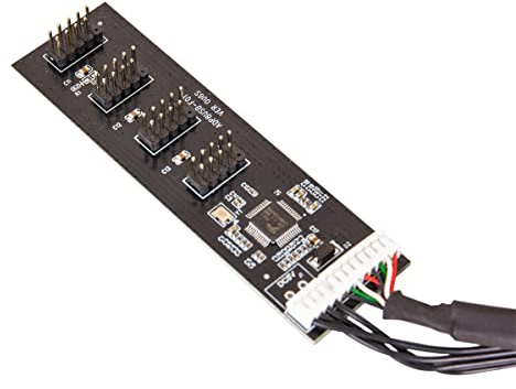 Kolink Kompatibler USB 2.0 Hub-Karte, inkl. 60cm USB- & Molex-Kabel