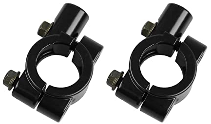Godimg staffa specchietto manubrio M10, universale supporto specchietto manubrio moto, alluminio 2 x 7/8 (22 mm),per Kawasaki Suzuki ATV 4 ruote Quad Dirt Pit Pocket Bike Scooter