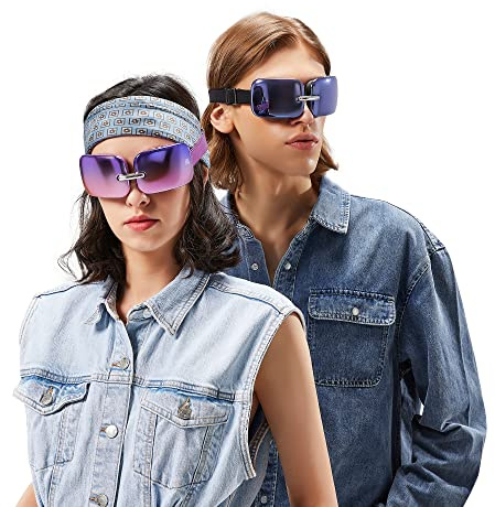 Hi5 E10 Mini Augenmassagegerät Massagebrille mit Wärmekompression gegen trockene Augen Migräne dunkle Augenringe Blau