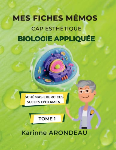 Mes Fiches Mémos CAP Esthétique: Biologie Appliquée pour réussir l'examen: Exercices, Schémas & Extraits d'examen