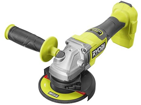 Ryobi RAG18BL-0 Smerigliatrice Angolare Brushless a Batteria 18V ONE+, Batteria Non Inclusa, Diametro Disco 125mm
