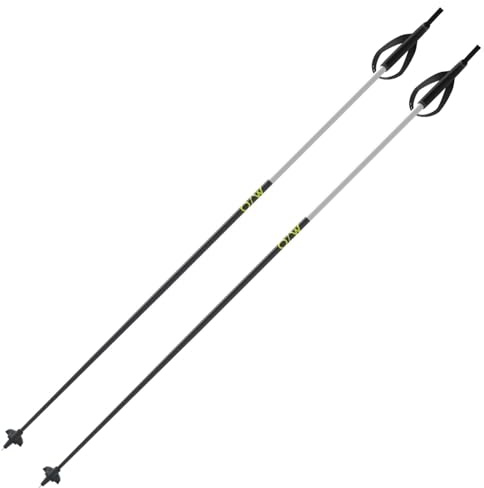 One Way Langlauf Skistöcke Diamond ALX - 140cm - Aluminium Nordic Ski Stöcke - ergonomischer Griff - für Skating/Klassik - Langlaufstöcke Langlauf Skistecken mit XC Basket