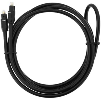 EMSea 1 st Toslink hane till hane digital optisk ljudersättningskabel kompatibel med Boses Solo 5 TV soundbar ljudsystem (1,8 m)
