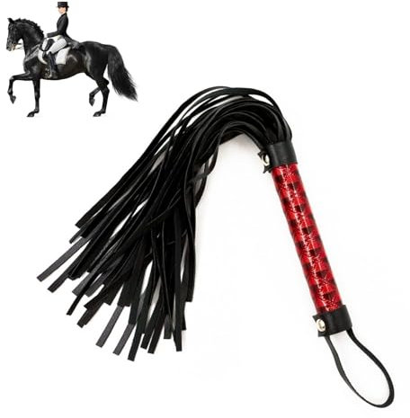 Leder Peitschen, Leder Reitgerte, Pferdepeitsche, Gerte für Pferde Reitgerte für Pferd das tägliche Training, Pferd Springen Rennen,Schneebesen aus Leder mit Fransen,Taktische peitsche,peitsche