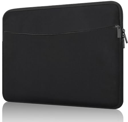 MicaYoung Laptop Sleeve Case 14 inch-Protective for MacBook pro 14 Black | Slim Case Cover for 14 Inch ThinkPad Surface Notebook/MacBook Air 15 inch M4 M3 M2,Water -resistant Front Pocket Bag