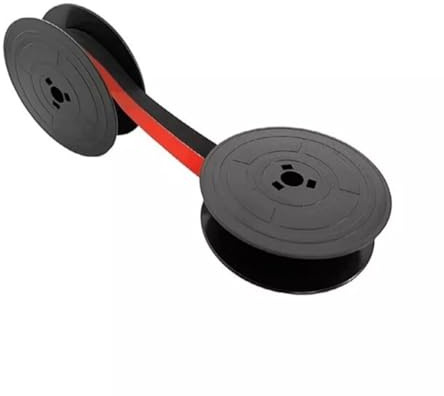 Ruban de machine à écrire pour Gr4 - Double bobine d'encre noire et rouge - Tissu en nylon avec technologie de soudure sans couture - Pour 1385 modèles - Utilisation au bureau et à la maison - 1 pièce