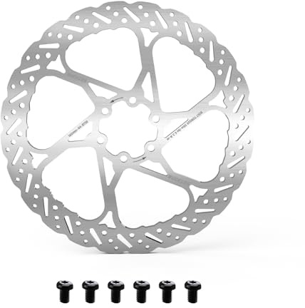 Bike Disc Brake 160mm Stainless Steel Bicycle Rotors with 6 Pcs Screws