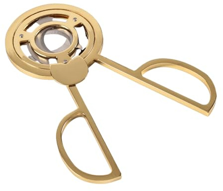 Tagliasigari In Acciaio Inossidabile - Design Placcato In Oro Con Tripla Lama A 3 Lame, Accessorio Tascabile Di Precisione, Per Coltelli Zigarre Di Alta Qualità, Lavorazione In Metallo Resiste