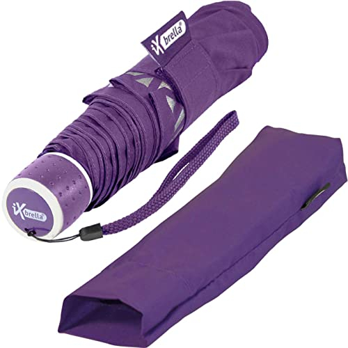 iX-brella Mini Kinderschirm Safety Reflex extra leicht - berry