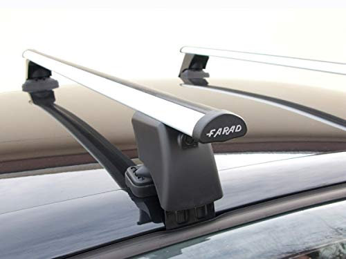 Dachträger FARAD BS + ALU passend für VW Golf Plus 2005 bis 2014 (5 Türer) Aluminium Dachträger ohne Dachreling