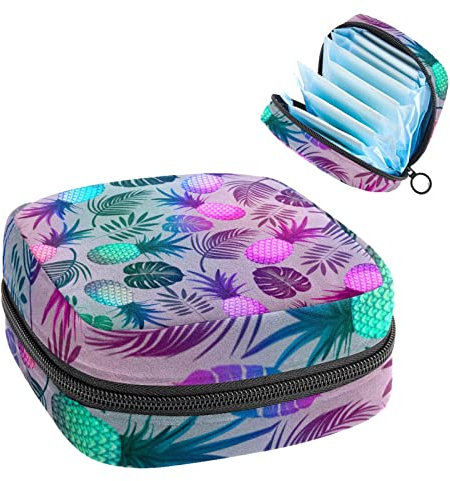 Borsa da donna per assorbenti e assorbenti mestruali da donna, borsa portatile per tamponi e mestruazioni, con cerniera