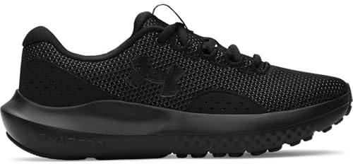 Under Armour Women's UA W Charged Surge 4, Ultra-Responsive Running Shoes for Women, Lightweight and Breathable Gym Shoes, Women's Trainers with Charged Cushioning Black