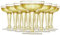 10 Pcs Clear Champagne Flutes Misket Glass Champagne Saucers Vintage Glass Plastic Glitter Stemmed Party Wine Cups Cocktail Cup Espresso Martini Prosecco Wine Gin Coupe Glasses Gift Set 120ml