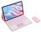 Keyboard Case for Honor Pad X9 11,5 Inch 2023, 7 Color Backlit Bluetooth Keyboard with Touchpad, Soft TPU Back Cover, Bluetooth Mouse,Pink