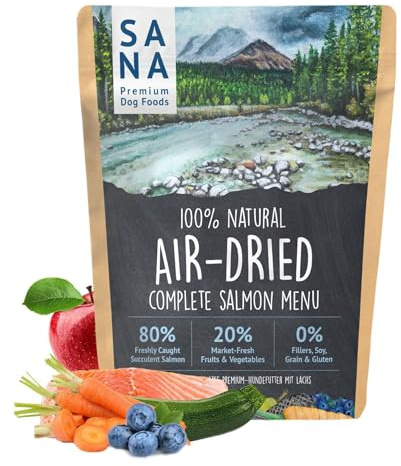 SANA Premium Dog Foods I Barf sec I Menu de bœuf I 1-5 kg (1 kg, saumon)