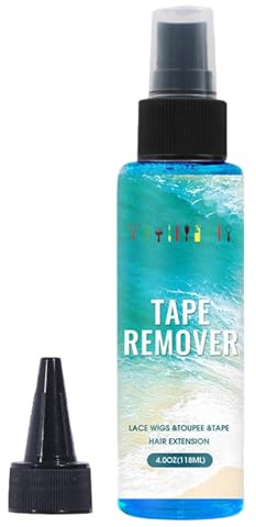 Tape Remover Hair Extensions, Tape Extension Remover Spray 118ml, Lace Glue Remover for Fast Adhesive Removal on Wigs and Hairpieces, Gentle Formula, No Residue, Easy Use