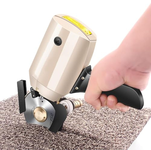 XNYXLPP Macchina per Tagliare la Pelle con Coltello Elettrico Rotondo, tagliatore rotativo per Tessuti, con Funzione di affilatura, Adatta per Case e Negozi di Abbigliamento