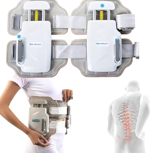 YANGYMM CinturóN de Espalda se DescompresióN de TraccióN Lumbar, Dispositivo DescompresióN Espinal para Cuidado Lumbar, CinturóN DescompresióN Lumbar, Utilizado para Tratar Hernia de Disco Lumbar