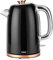 Tower T10023 Bottega Stainless Steel Kettle, 3KW, 1.7 L, Black & Rose Gold