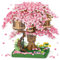 Cherry Blossom Bonsai Tree Building Set, Japanese Sakura Tree House Model Sets for Adults, 2028Pcs Mini Micro Bricks Collectible Creative Gift for Teens Girls