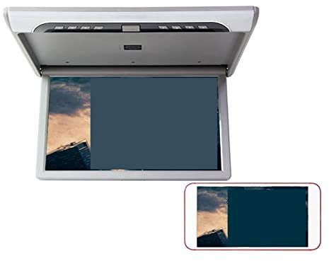 Lecteur DVD portable pour lecteurs vidéo d'appuie-tête de voiture 19 pouces moniteur de voiture 1080P HD écran LCD Portable voiture lecteurs vidéo Automobile plafond TV toit montage affichage USB FM c